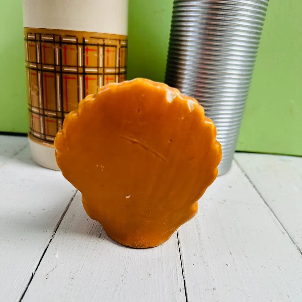 Vintage 1960s Gurley Turkey Candle Thanksgiving Fall Decor 4.75 Inch